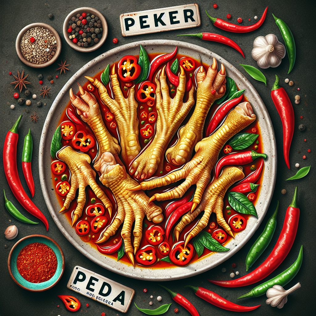 Resep Ceker Mercon Pedas Menggugah Selera